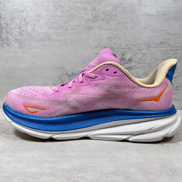 Hoka One One Clifton 9 Running Shoes - Women's Size 9 - Pink - Picture 5 of 10